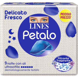 Lines Assorbenti Petalo Ultra Notte con Ali x9