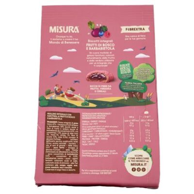 Misura Biscotti Fibre Extra Ripieni Viola 260 g
