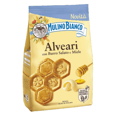 Mulino Bianco Biscotti Alveari Burro Salato/Miele 300 g