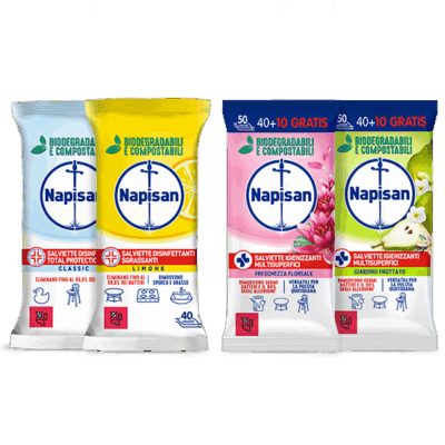 Napisan Salviette Disinfettanti Superfici x 40