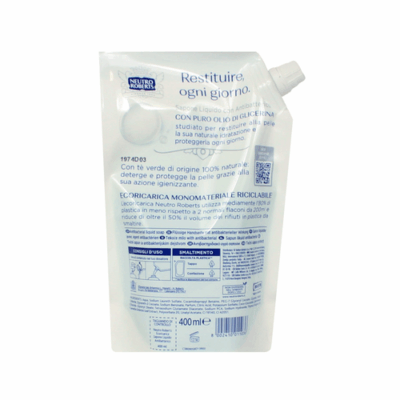 Neutro Roberts Sapone Liquido Antibatterico Ecologico 400 ml