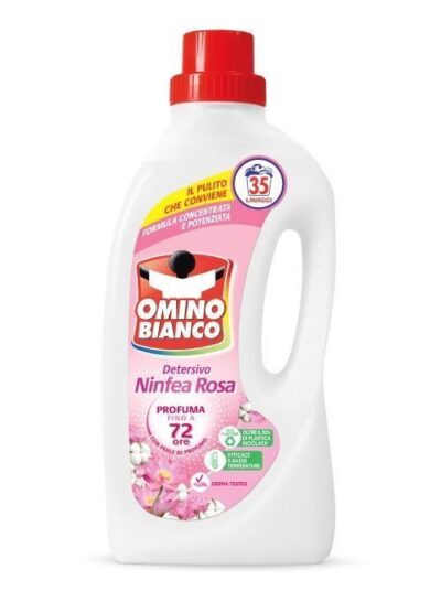 Omino Bianco Lavatrice Liquido Ninfea Rosa 35 Lavaggi 1,4 L