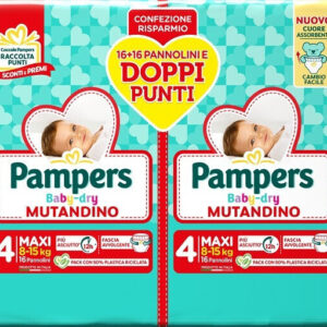 Pampers Baby Dry Mutandine per Doppi Maxi 46 pezzi