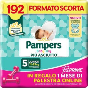 Pampers Pannolini Baby Dry per Doppia Protezione Junior x44 n. 5