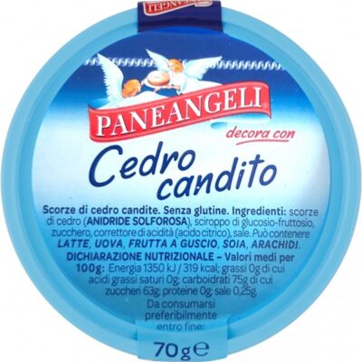 Pane degli Angeli Cedro Candito 70 g