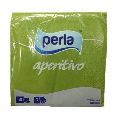 Perla 50 Tovaglioli Aperitivo 3 Veli 24x24 cm