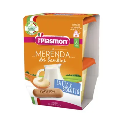 Plasmon Merenda Latte Biscotto 2 x 120 g