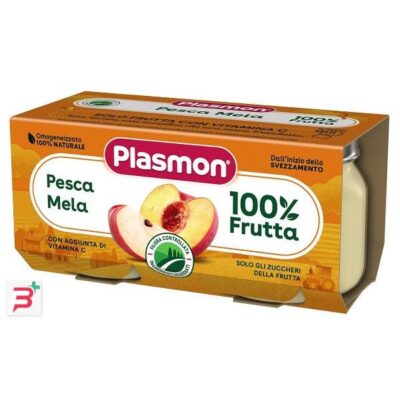 Plasmon Omogeneizzato Pesca Mela 2 x 80 g