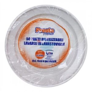 Presto Piatti Riutilizzabili Piani x 50