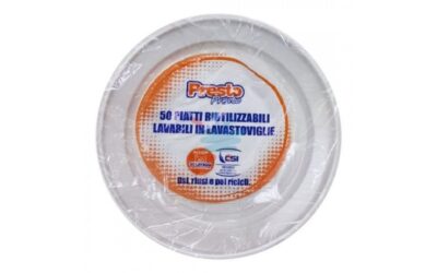 Presto Piatti Riutilizzabili Piani x 50