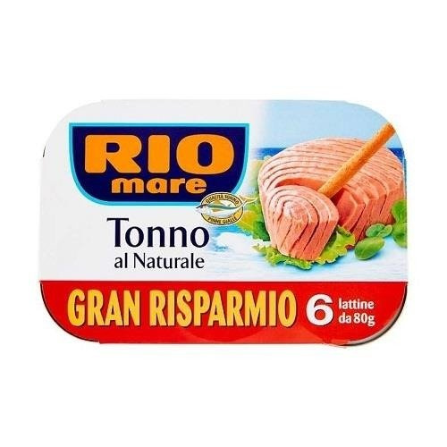 Riomare Tonno al Naturale 6 x 80/56 g