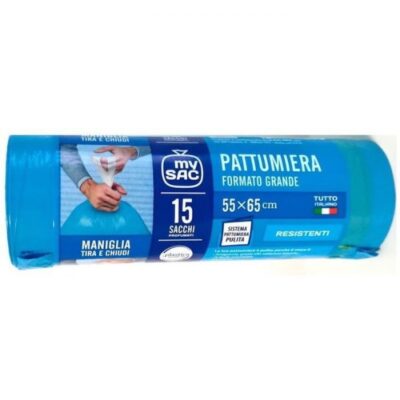 Sacme Sacco Pattumiera Professionale con Manici 55x65 cm x15 pz