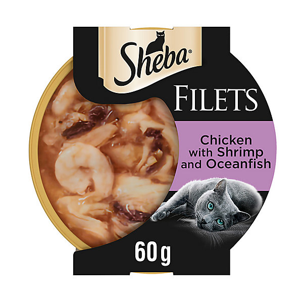 Sheba Filets Pollo Gamberetti Pesce 60 g