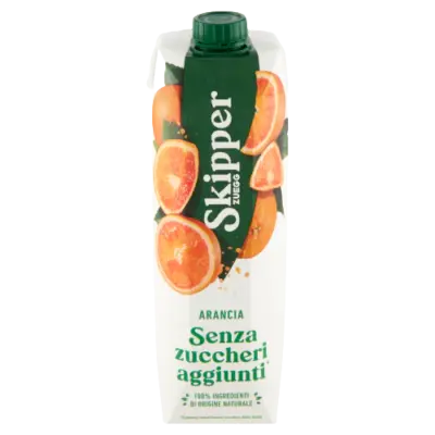Skipper Senza Zuccheri Aggiunti Arancia Brick 1 L