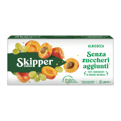 Skipper Succo Senza Zuccheri Aggiunti Albicocca 3 x 200 ml