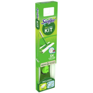 Swiffer Kit + 8 Panni Polvere + 3 Panni Wet