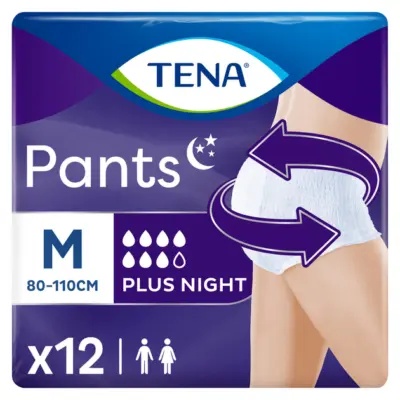 Tena Pants Plus Night Medium x 12