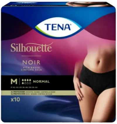 Tena Silhouette Normal Noir M x 10