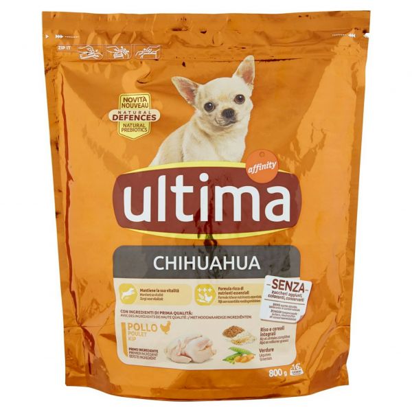 Ultima Cibo per Cane Crocchette Chihuahua 800 g