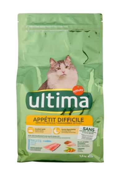 Ultima Cibo per Gatto Croccantini Appetito Difficile 1,5 kg