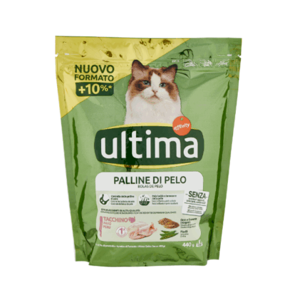 Ultima Cibo per Gatto Croccantini Hairball 440 g