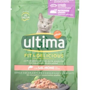 Ultima Cibo per Gatto Fit & Delicious Sterilised Salmone 85 g