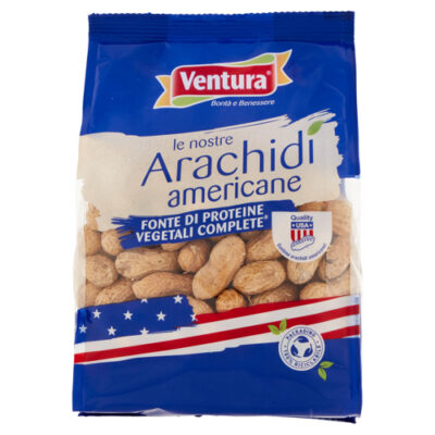 Ventura Arachidi Tostate con Guscio USA 500 g