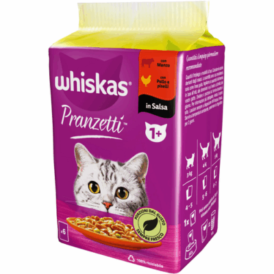 Whiskas Pranzetti Carni e Verdure 6 x 50 g
