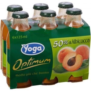 Yoga Succo Albicocca Bottiglia 6 x 125 ml