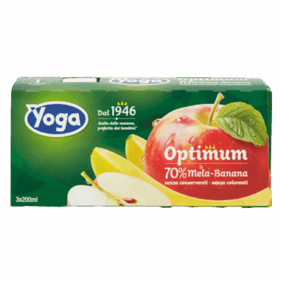 Yoga Succo Mela/Banana Brik 6 x 200 ml