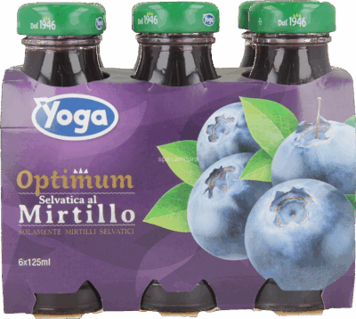 Yoga Succo Mirtillo Bottiglia 6 x 125 ml