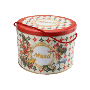 Muzzi Panettone Classico Uvetta e canditi in Latta Animalier - 1 kg