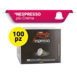 Caff&egrave; Trombetta Capsule l'Espresso Compatibili Nespresso | Piu-crema - 100
