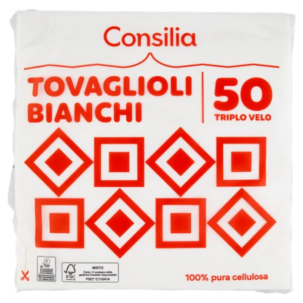 1496-consilia-50-tovaglioli-bianchi-3-veli-38x38-1 Consilia 50 Tovaglioli Bianchi 3 Veli 38x38 - immagine 1