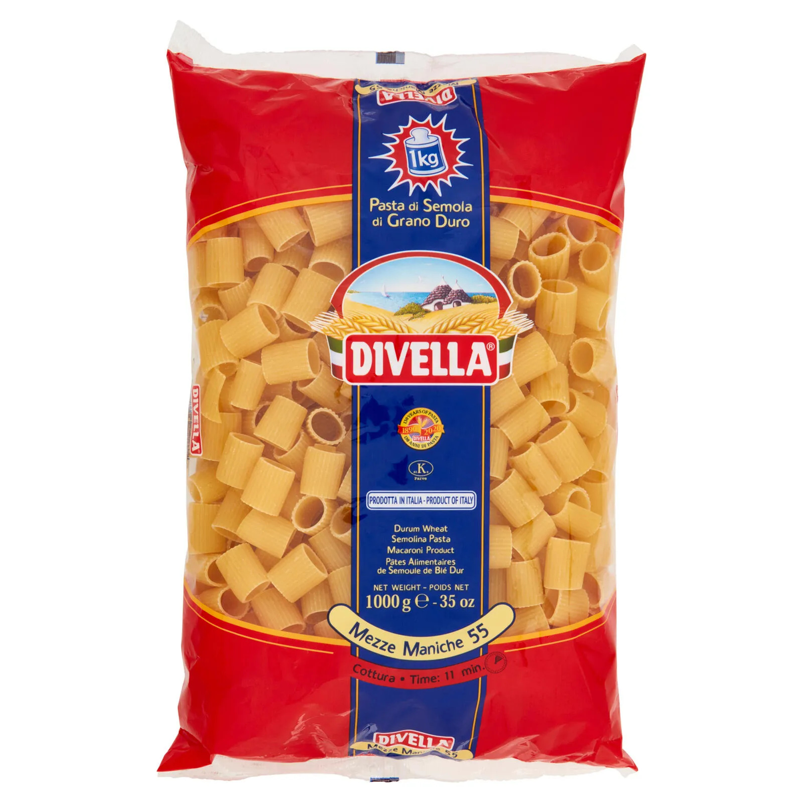 2916-divella-mezze-maniche-1-kg Divella Mezze Maniche 1 kg - immagine 1