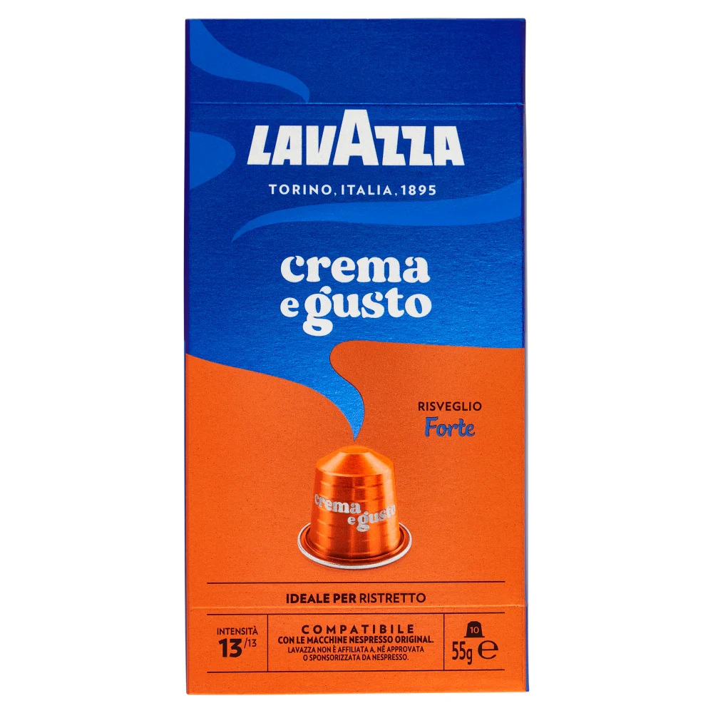 4528-lavazza-capsule-compatibili-nespresso-caffe-gusto-forte-x10 Lavazza Capsule Compatibili Nespresso Caffè Gusto Forte x10 - immagine 1