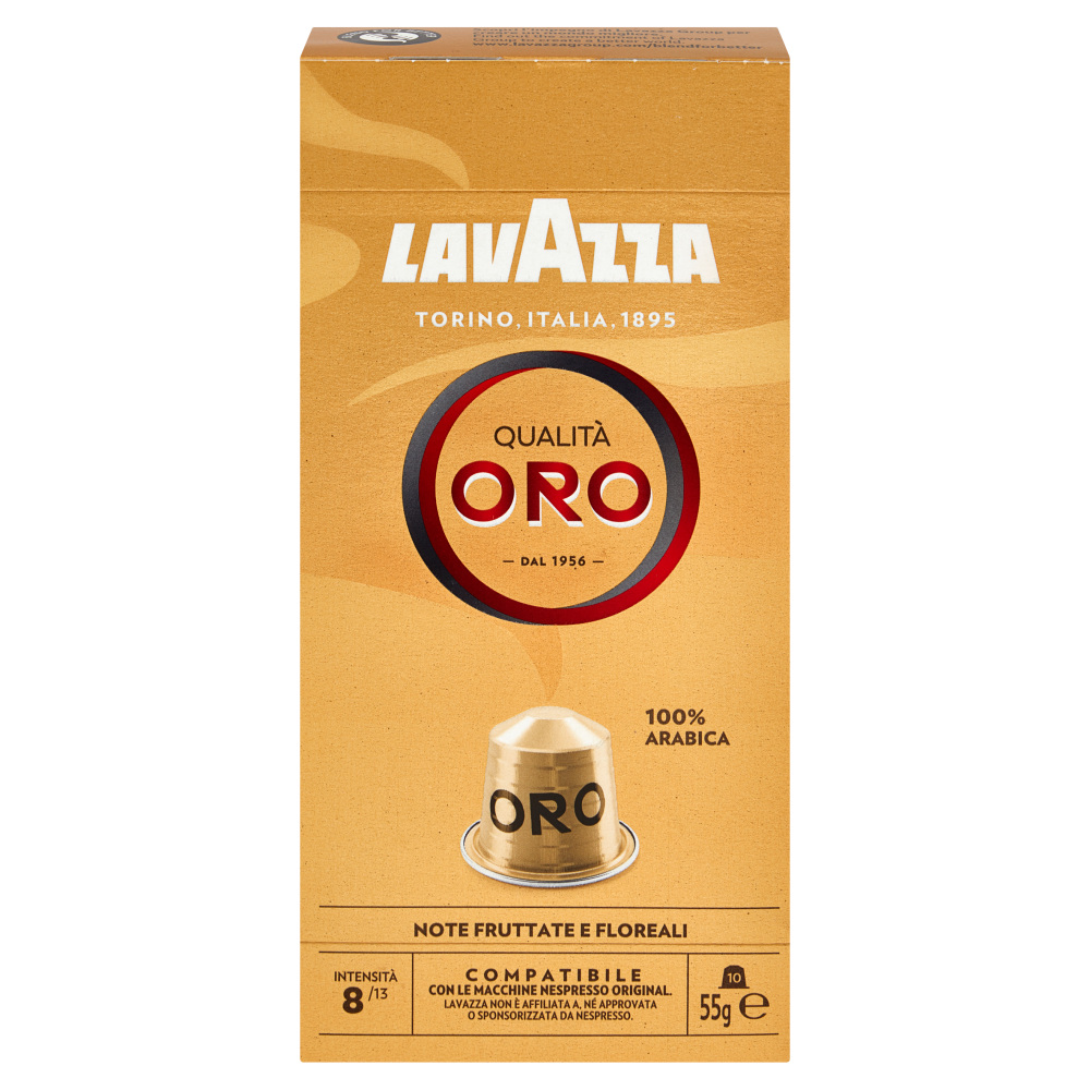 4531-lavazza-capsule-compatibili-nespresso-qualita-oro-x10 Lavazza Capsule Compatibili Nespresso Qualità Oro x10 - immagine 1