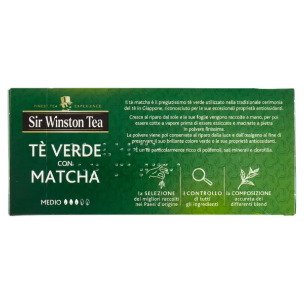 6874-sir-winston-te-verde-con-matcha-20-filtri Sir Winston Tè Verde con Matcha 20 filtri - immagine 1