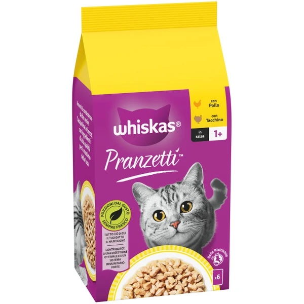 7684-whiskas-pranzetti-carni-bianche-6-x-50-g Whiskas Pranzetti Carni Bianche 6 x 50 g - immagine 1