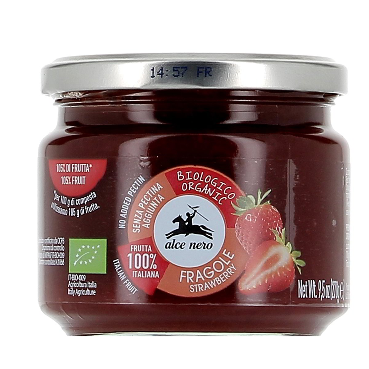 Alce-Nero-Composta-Fragole-Bio-270-g Alce Nero Composta Fragole Bio 270 g - immagine 1