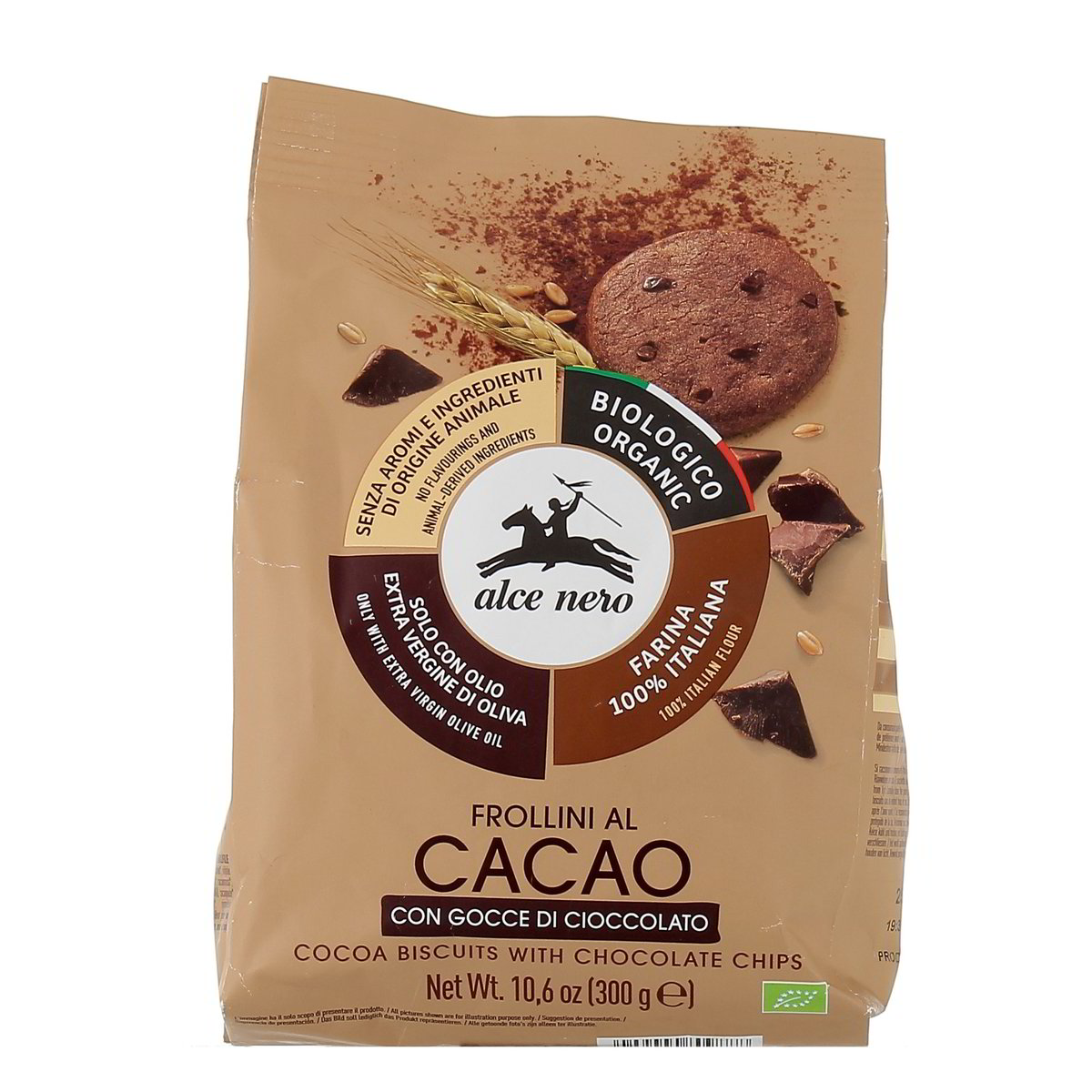 Alce-Nero-Frollini-Al-Cacao-Con-Gocce-Di-Cioccolato-300-g-1 Alce Nero Frollini Al Cacao Con Gocce Di Cioccolato 300 g - immagine 1