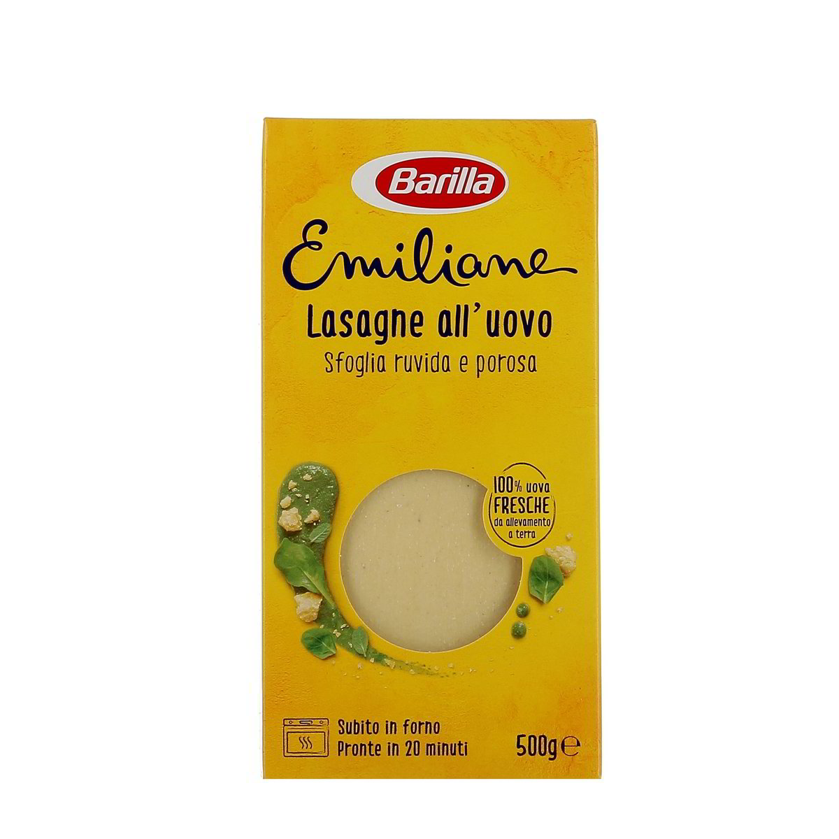 Barilla-Emiliane-Lasagne-Sottili-500-g Barilla Emiliane Lasagne Sottili 500 g - immagine 1