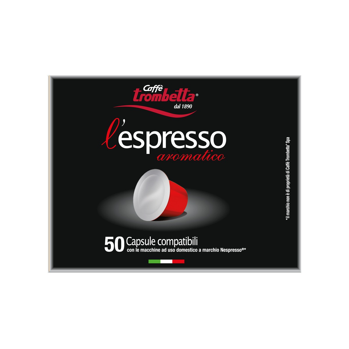 Caffe-Trombetta-Capsule-lEspresso-Compatibili-Nespresso-Aromatico-3x50-1 Caffè Trombetta Capsule l'Espresso Compatibili Nespresso | Aromatico - 3x50 - immagine 1