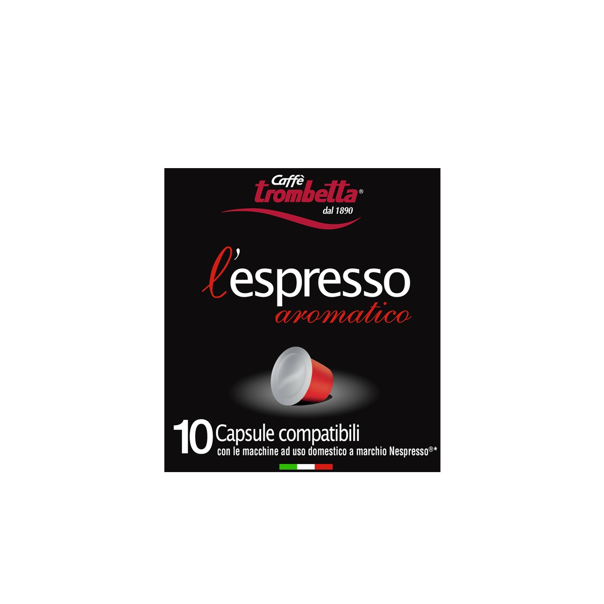 Caffe-Trombetta-Capsule-lEspresso-Compatibili-Nespresso-Aromatico-8x10-1 Caffè Trombetta Capsule l'Espresso Compatibili Nespresso | Aromatico - 8x10 - immagine 1