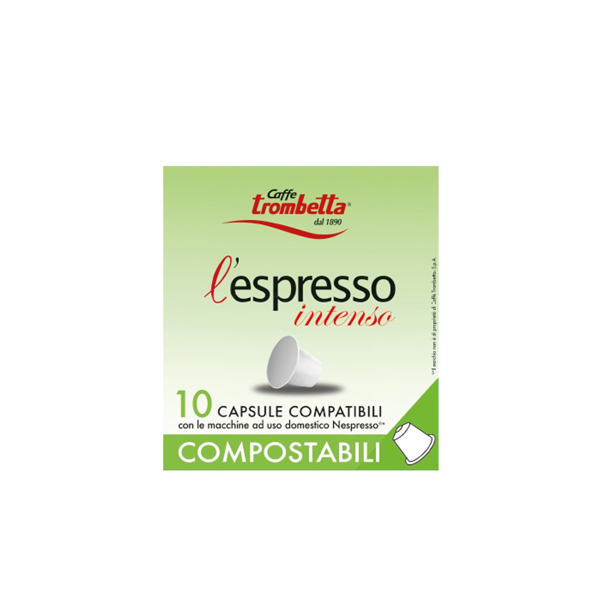 Caffe-Trombetta-Capsule-lEspresso-Compatibili-Nespresso-Intenso-8x10-1 Caffè Trombetta Capsule l'Espresso Compatibili Nespresso | Intenso - 8x10 - immagine 1
