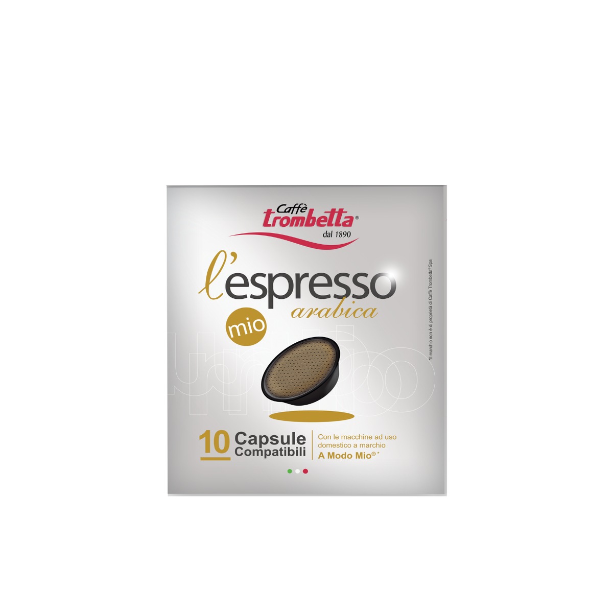Caffe-Trombetta-Capsule-lEspresso-Mio-Compatibili-Lavazza®-A-Modo-Mio®-Arabica-8x10-1 Caffè Trombetta Capsule l'Espresso Mio Compatibili Lavazza® A Modo Mio® | Arabica - 8x10 - immagine 1