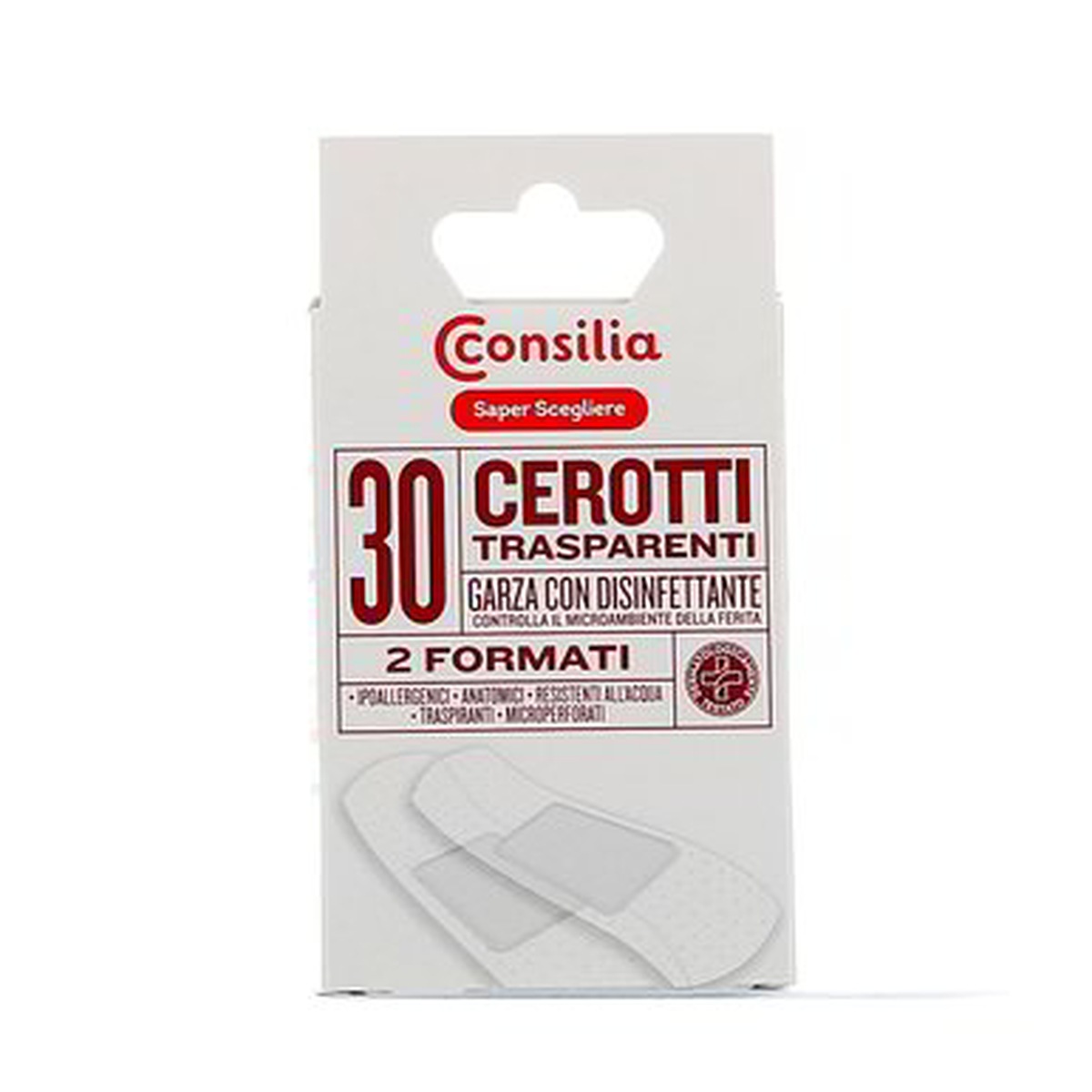 Consilia-30-Cerotti-Trasparenti-2-Formati Consilia 30 Cerotti Trasparenti 2 Formati - immagine 1