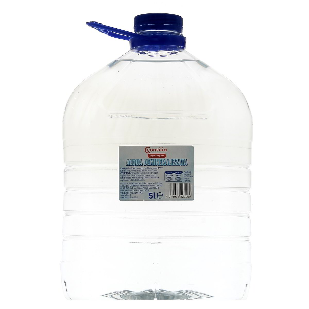 Consilia-Acqua-Demineralizzata-5-L Consilia Acqua Demineralizzata 5 L - immagine 1