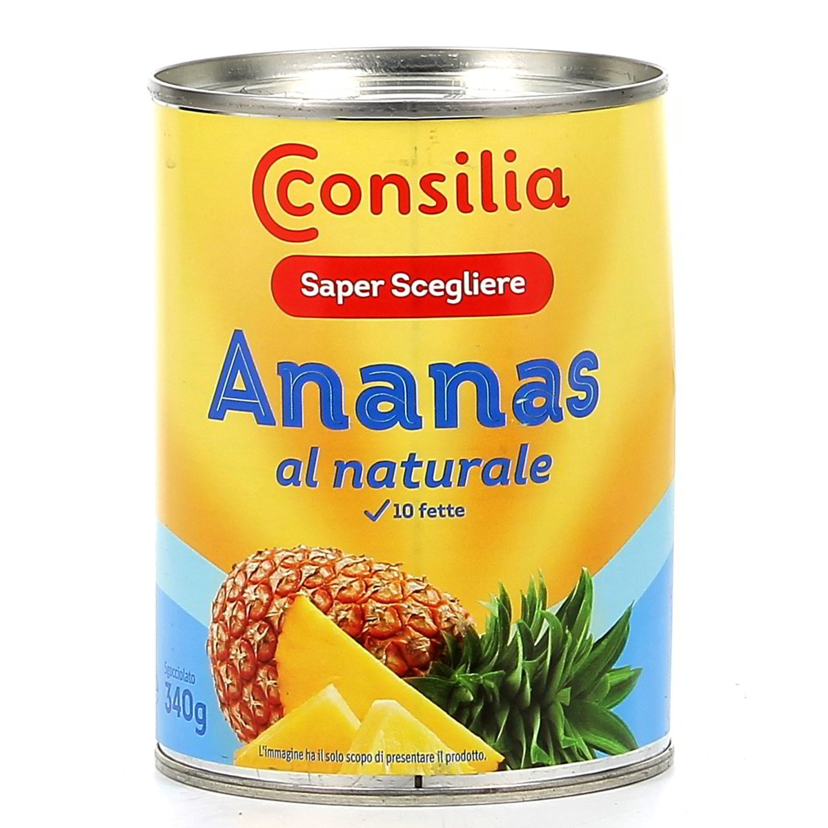 Consilia-Ananas-Naturale-565-340-g Consilia Ananas Naturale 565/340 g - immagine 1
