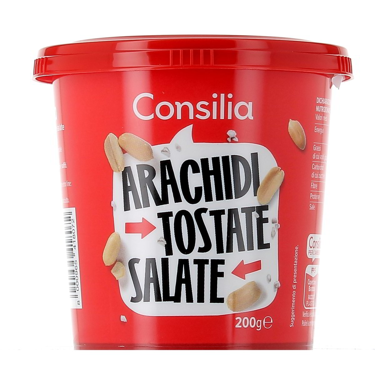 Consilia-Arachidi-Tostate-Salate-200-g Consilia Arachidi Tostate Salate 200 g - immagine 1